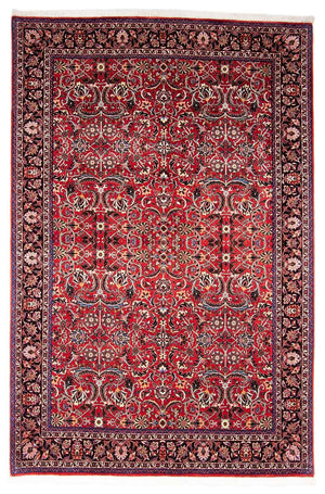 Alfombra persa - Bidjar - 242 x 175 cm - rojo oscuro