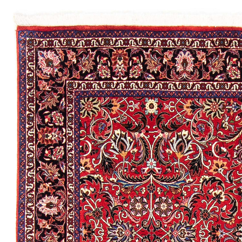 Alfombra persa - Bidjar - 242 x 175 cm - rojo oscuro