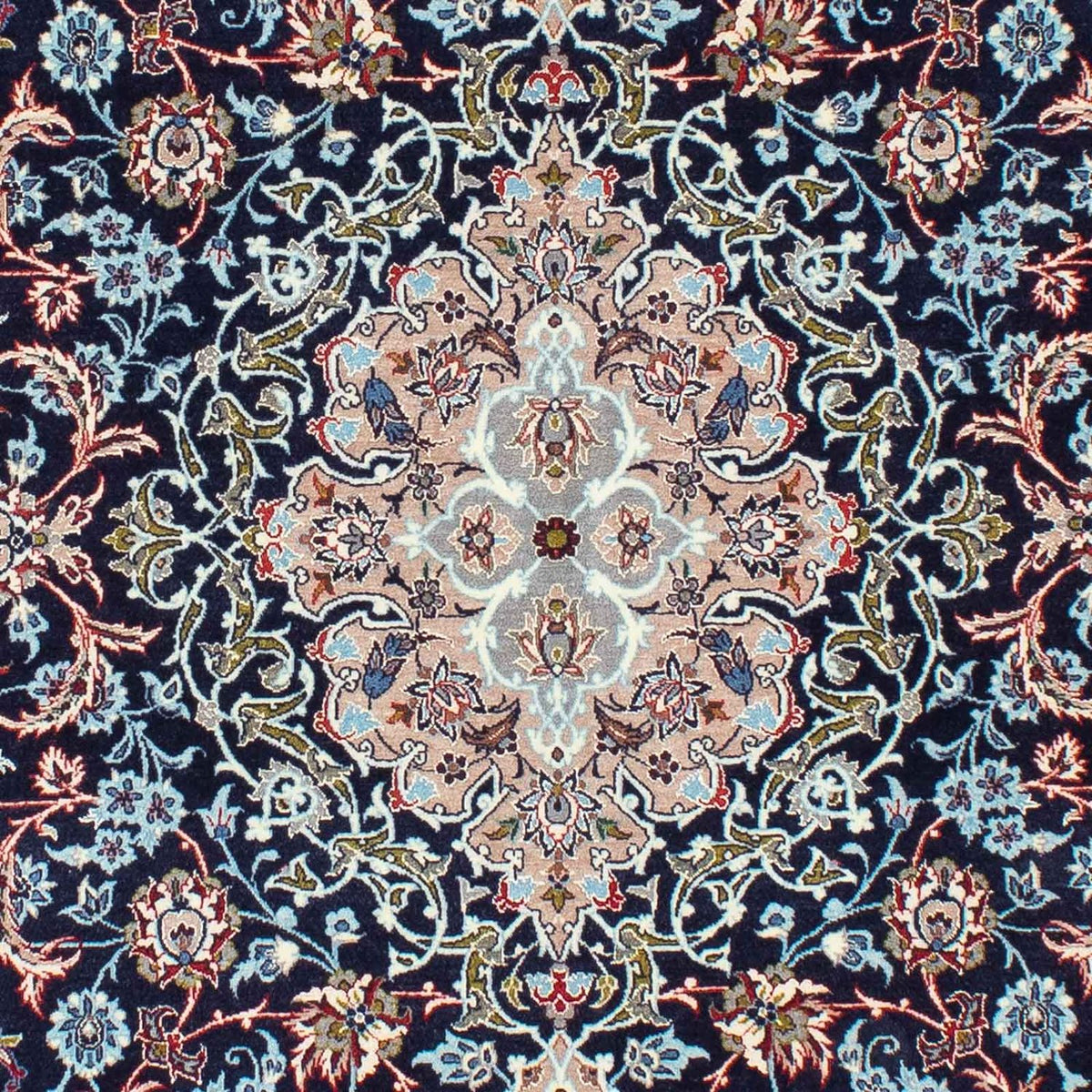 Alfombra Persa - Isfahan - Prima - 226 x 149 cm - azul oscuro
