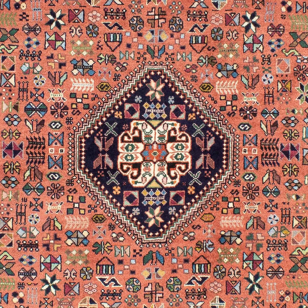 Alfombra Gabbeh - Persa Kashkuli - 240 x 167 cm - óxido