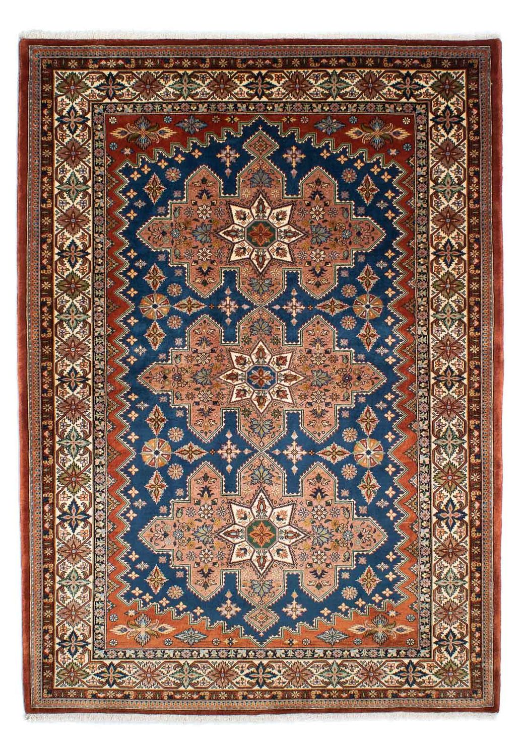 Alfombra Gabbeh - Persa Kashkuli - 242 x 173 cm - rojo oscuro
