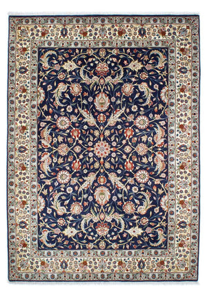Alfombra Gabbeh - Persa Kashkuli - 248 x 177 cm - azul oscuro