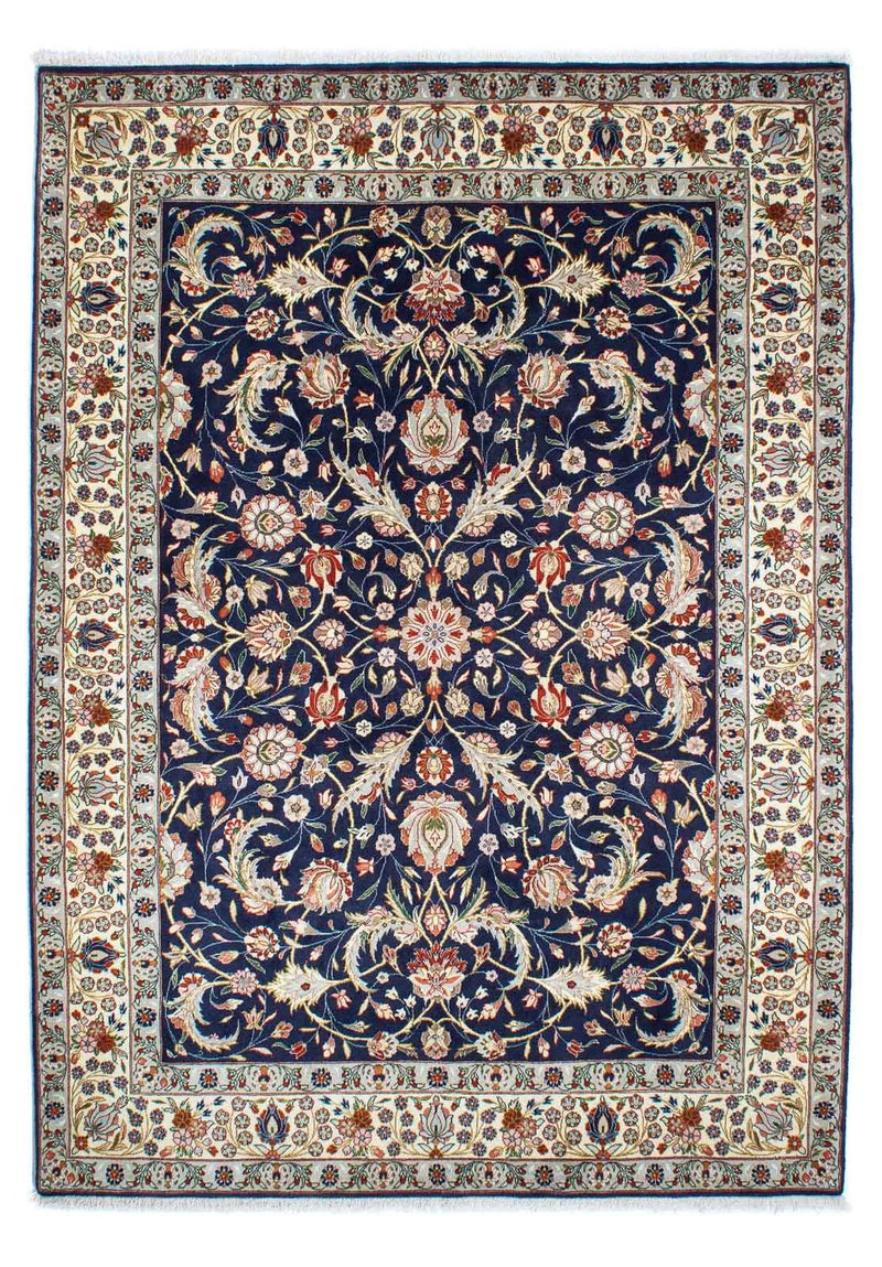 Alfombra Gabbeh - Persa Kashkuli - 248 x 177 cm - azul oscuro