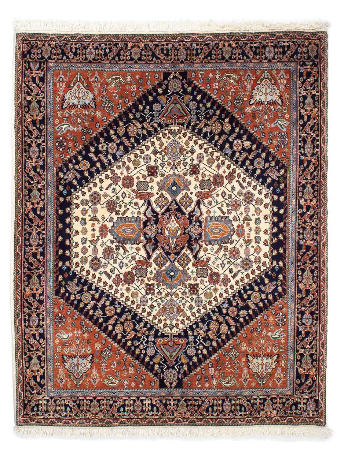 Alfombra Gabbeh - Persa Kashkuli - 180 x 140 cm - azul oscuro