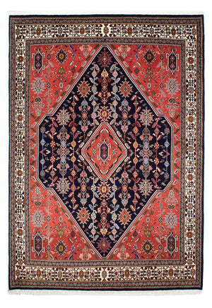 Alfombra Gabbeh - Persa Kashkuli - 245 x 172 cm - azul oscuro