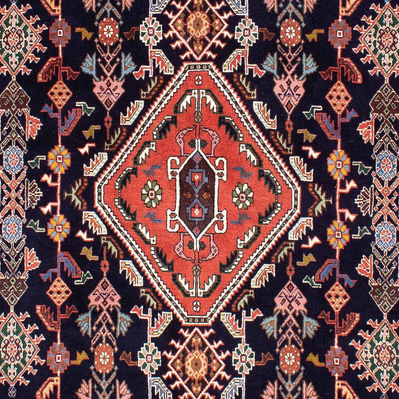 Alfombra Gabbeh - Persa Kashkuli - 245 x 172 cm - azul oscuro