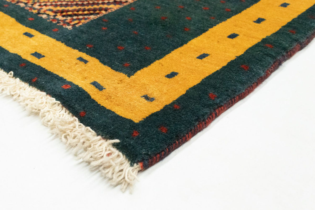 Alfombra Gabbeh - Loribaft Persa - 143 x 102 cm - verde