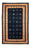 Alfombra Gabbeh - Loribaft Persa - 202 x 134 cm - azul oscuro