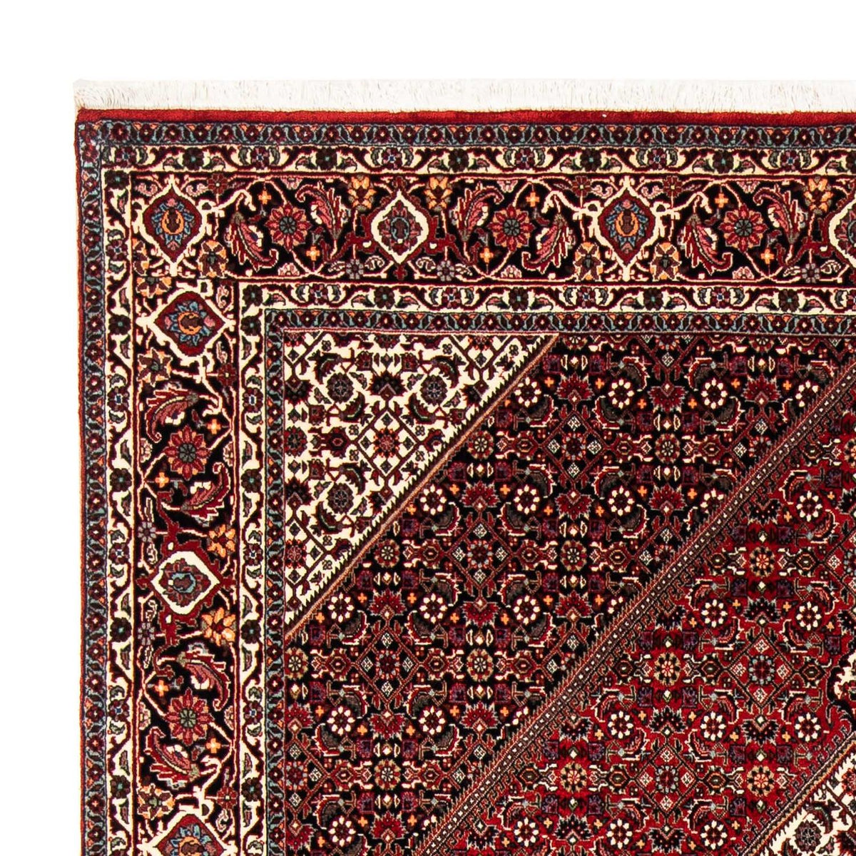 Alfombra persa - Bidjar - 240 x 172 cm - rojo oscuro