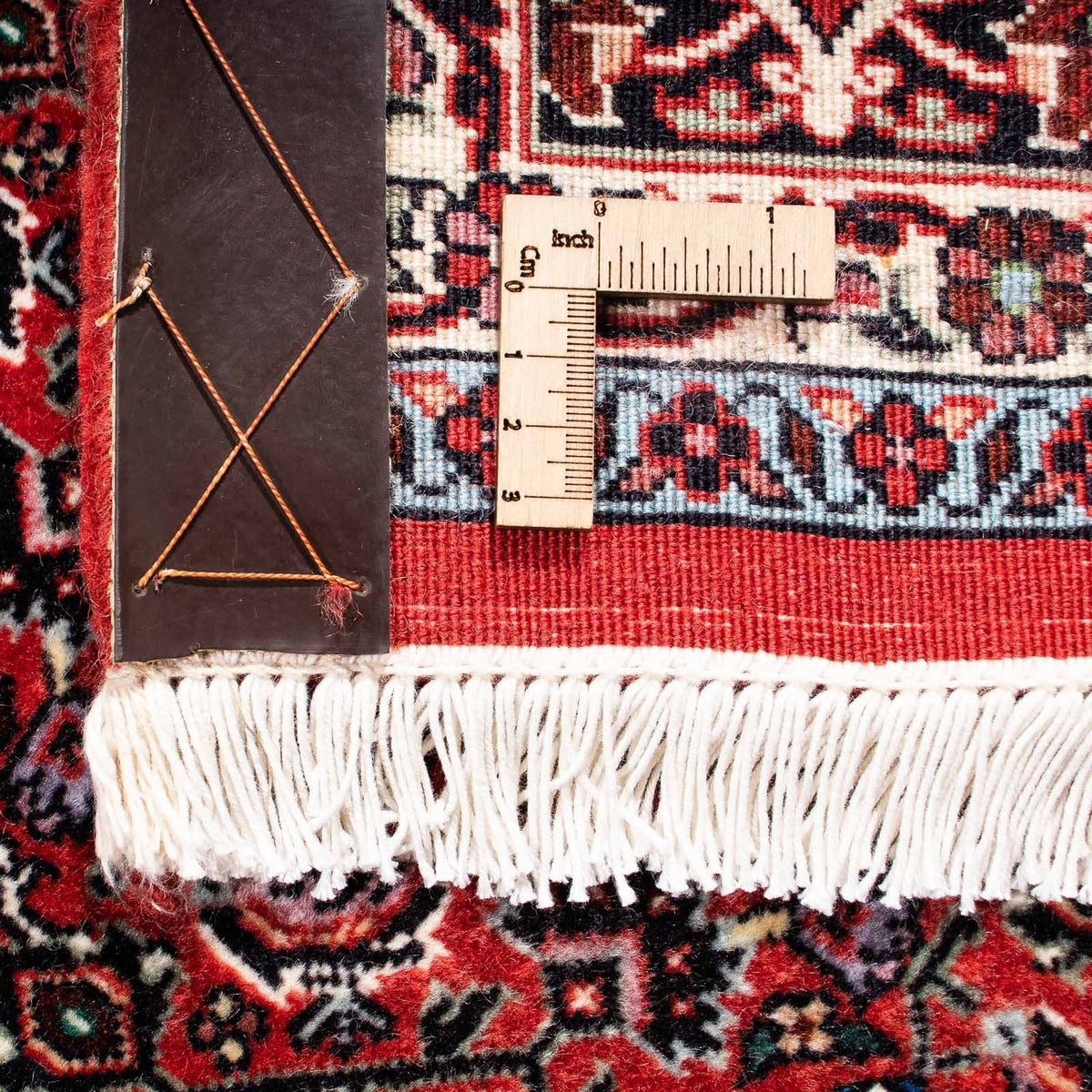 Alfombra persa - Bidjar - 249 x 174 cm - rojo oscuro