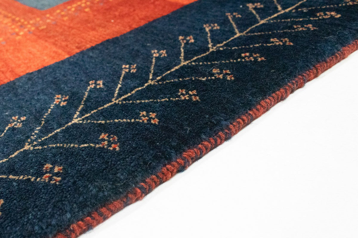 Alfombra Gabbeh - Loribaft Persa - 205 x 128 cm - rojo