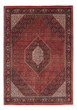 Alfombra persa - Bidjar - 240 x 171 cm - rojo oscuro