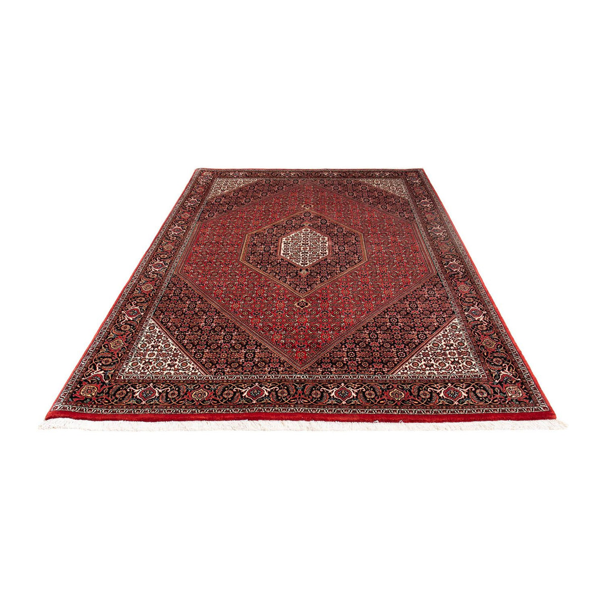 Alfombra persa - Bidjar - 240 x 171 cm - rojo oscuro