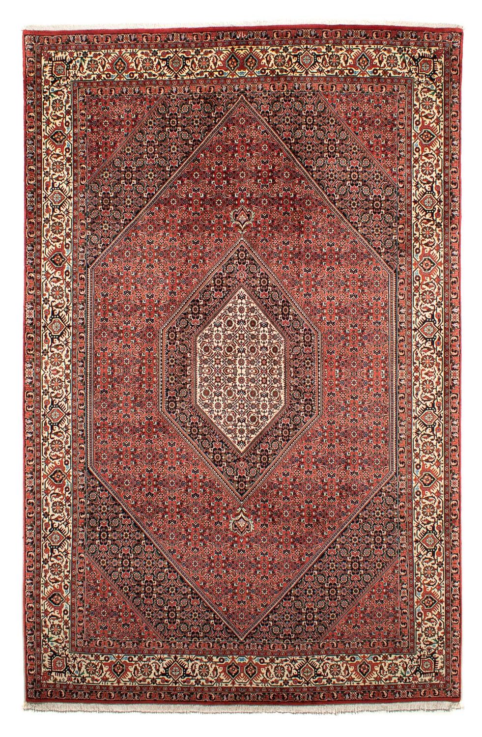 Alfombra persa - Bidjar - 300 x 203 cm - rojo claro