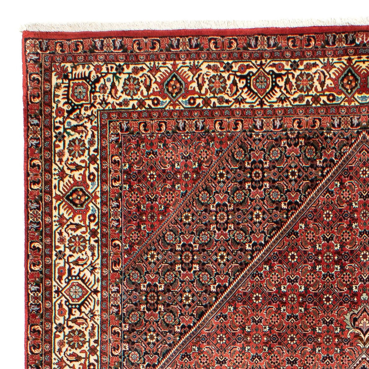 Alfombra persa - Bidjar - 300 x 203 cm - rojo claro