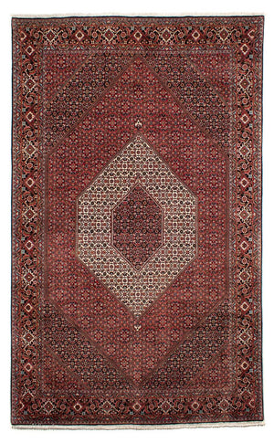 Alfombra persa - Bidjar - 317 x 201 cm - rojo oscuro