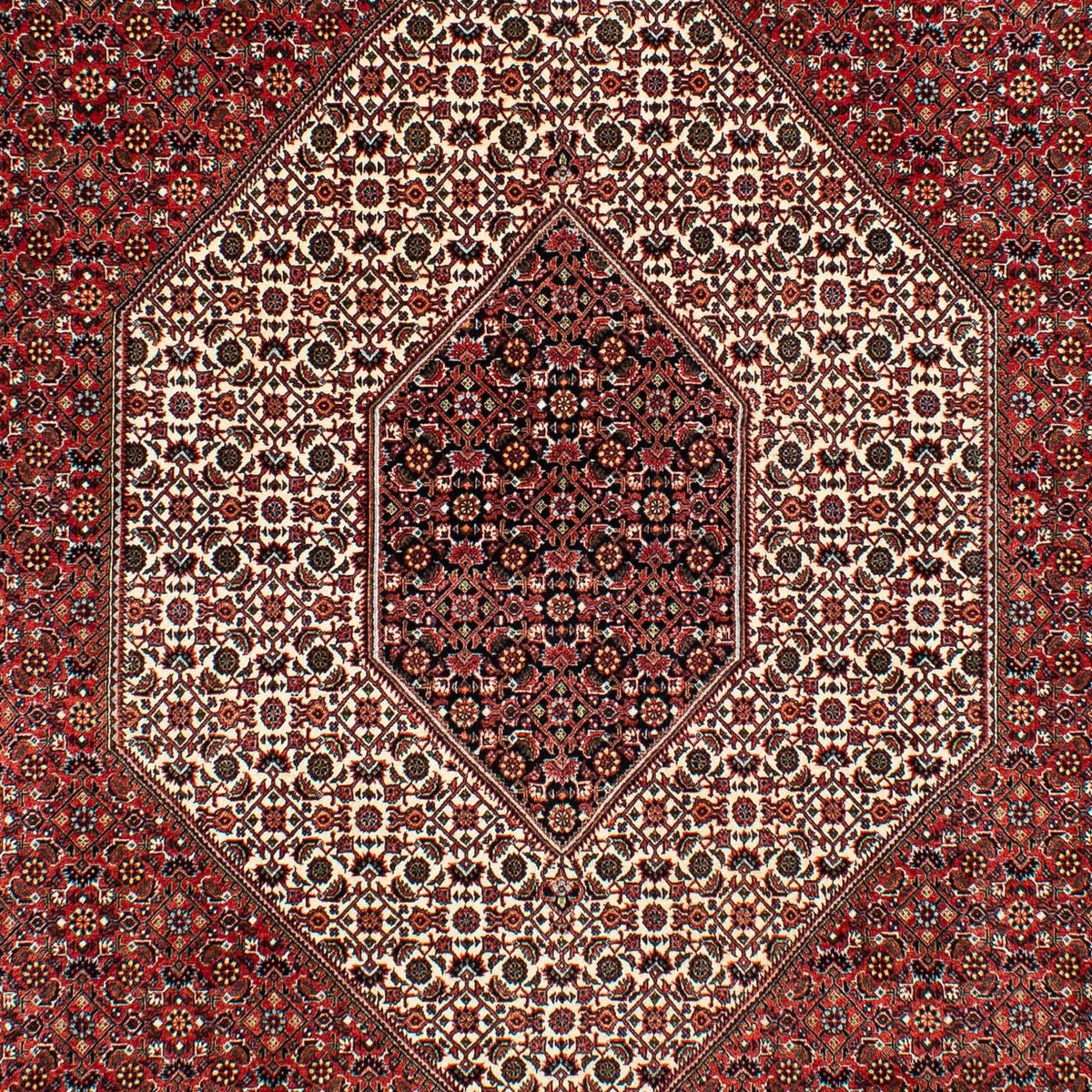 Alfombra persa - Bidjar - 317 x 201 cm - rojo oscuro