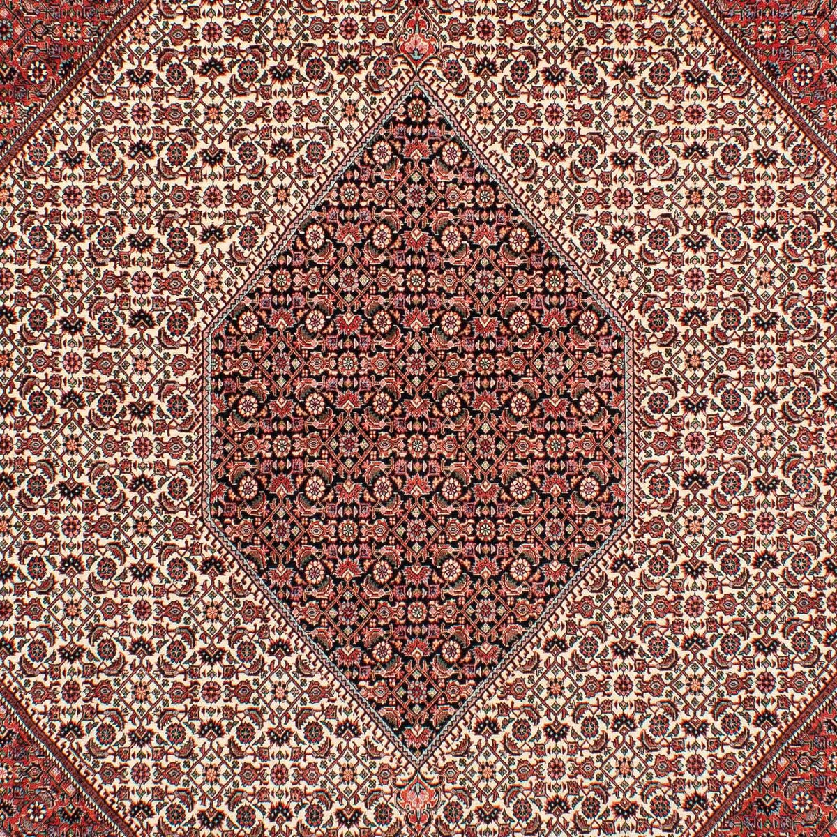 Alfombra persa - Bidjar - 289 x 204 cm - rojo oscuro
