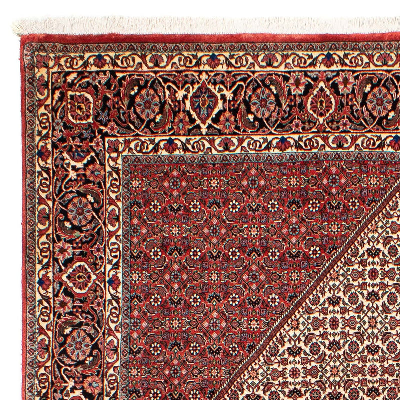 Alfombra persa - Bidjar - 289 x 204 cm - rojo oscuro