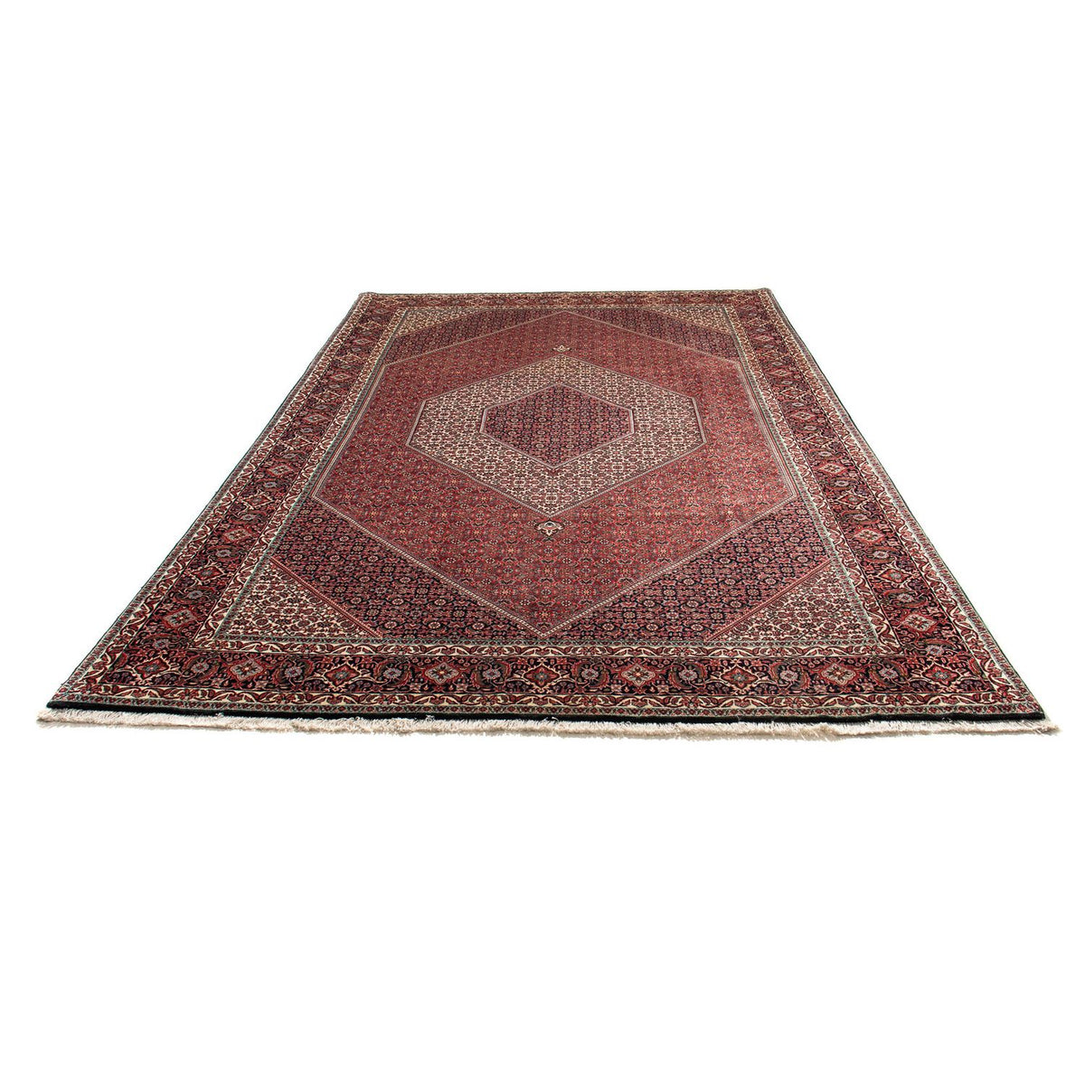 Alfombra persa - Bidjar - 311 x 205 cm - rojo claro