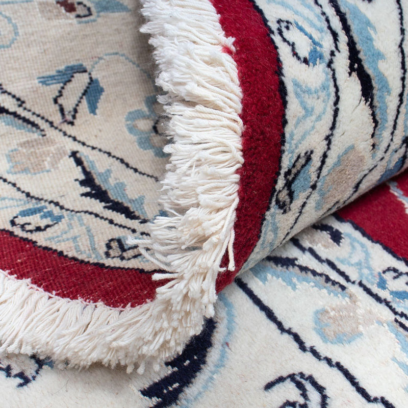 Alfombra persa - Nain redondo  - 250 x 250 cm - rojo oscuro