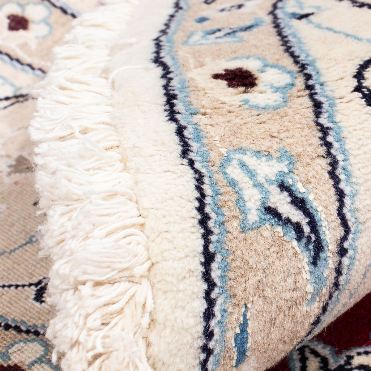 Alfombra persa - Nain redondo - 250 x 250 cm - rojo