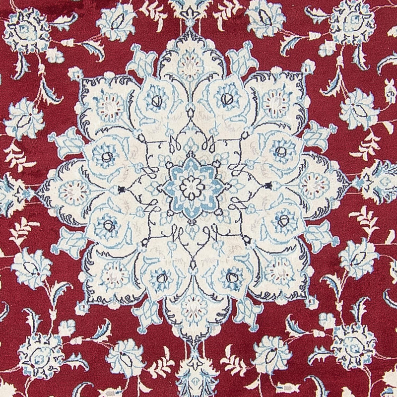 Alfombra persa - Nain redondo  - 290 x 290 cm - rojo oscuro