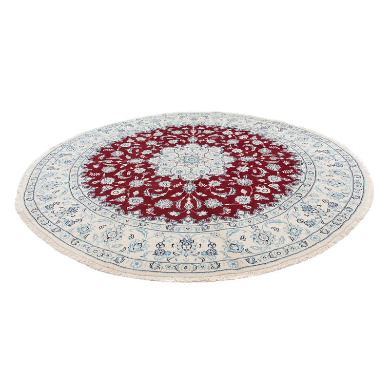 Alfombra persa - Nain redondo  - 290 x 290 cm - rojo oscuro