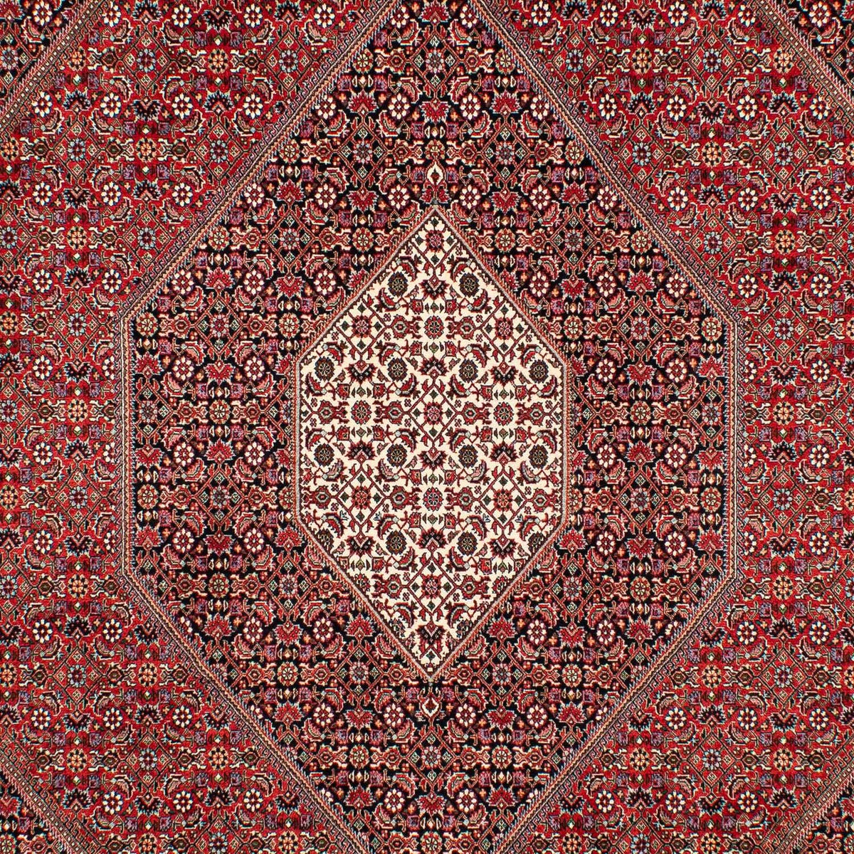 Alfombra persa - Bidjar - 307 x 205 cm - rojo oscuro