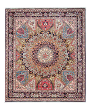 Alfombra Persa - Tabriz - Real - 307 x 257 cm - multicolor