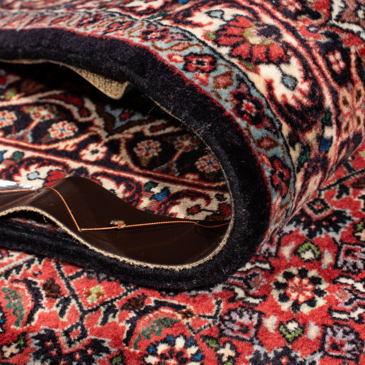 Alfombra persa - Bidjar - 300 x 206 cm - rojo oscuro