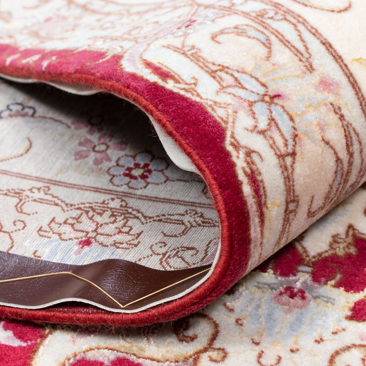 Alfombra Persa - Tabriz - Real - 305 x 253 cm - rojo oscuro