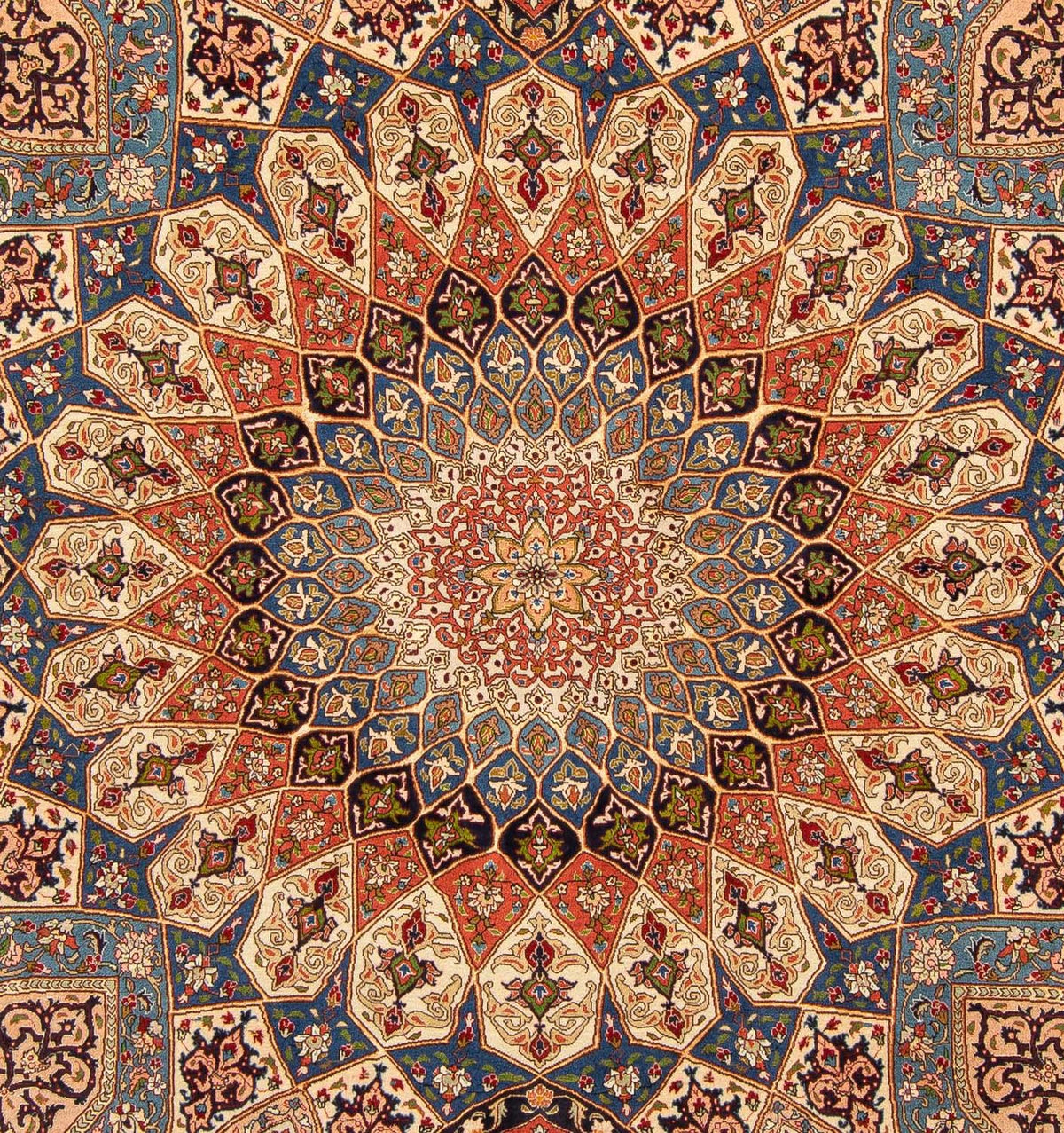 Alfombra Persa - Tabriz - Real - 250 x 207 cm - marrón claro