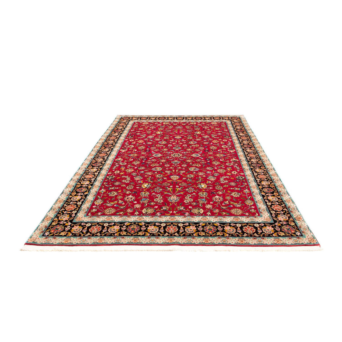 Alfombra Persa - Tabriz - Real - 304 x 202 cm - rojo oscuro