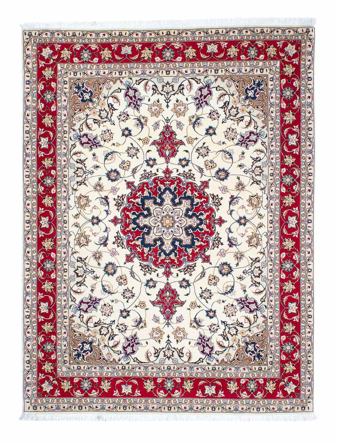 Alfombra Persa - Tabriz - Real - 205 x 154 cm - beige