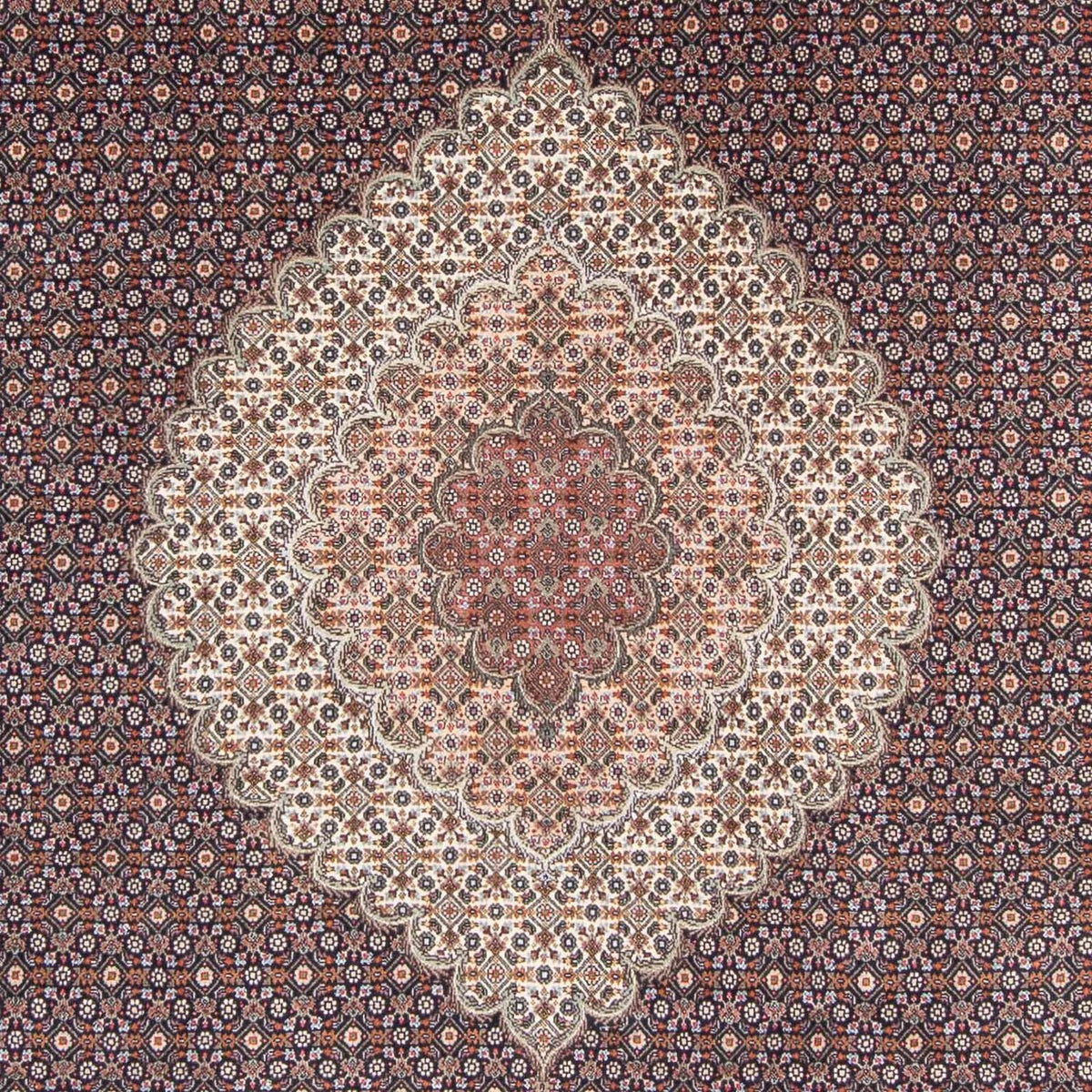 Alfombra persa - Tabriz - 300 x 202 cm - azul oscuro