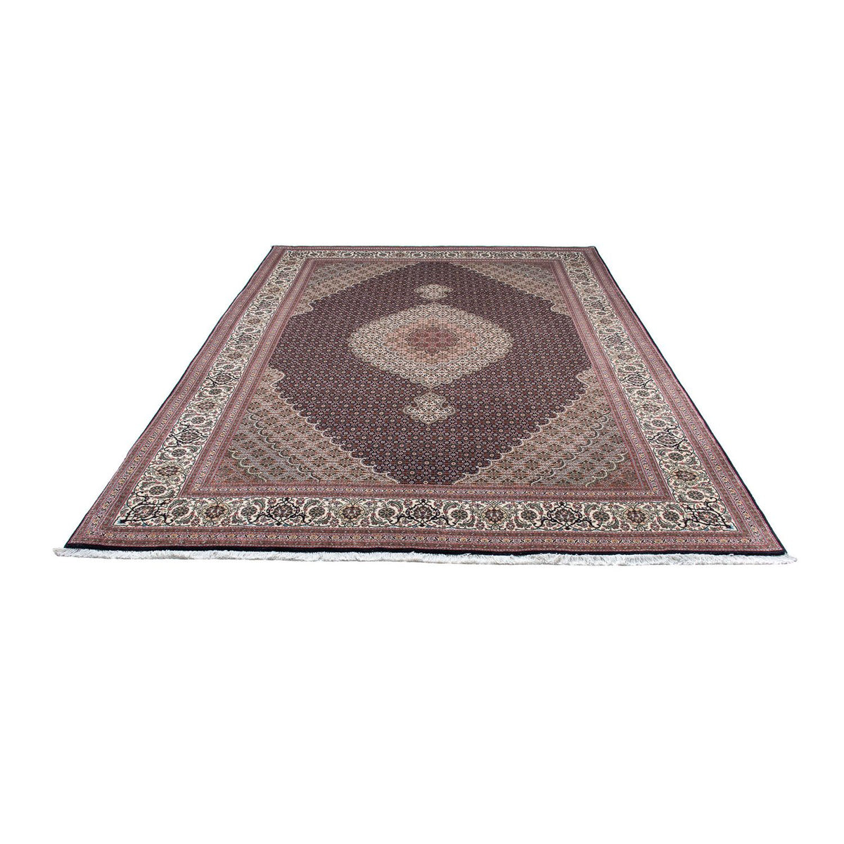 Alfombra persa - Tabriz - 300 x 202 cm - azul oscuro