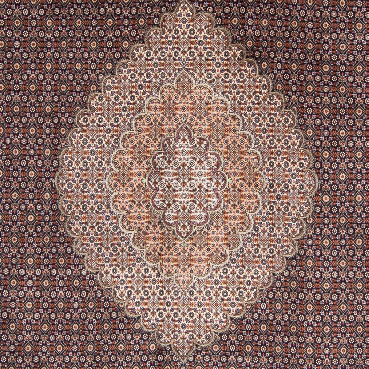 Alfombra persa - Tabriz - 307 x 206 cm - azul oscuro