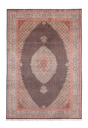 Alfombra persa - Tabriz - 294 x 198 cm - azul oscuro
