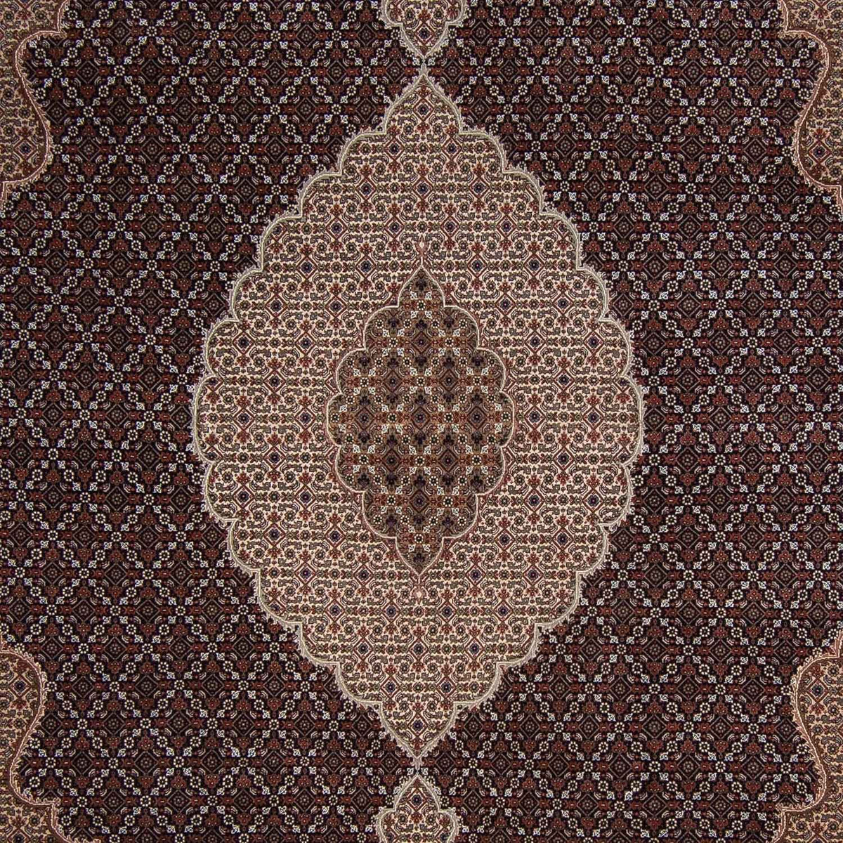 Alfombra persa - Tabriz - 344 x 241 cm - azul oscuro