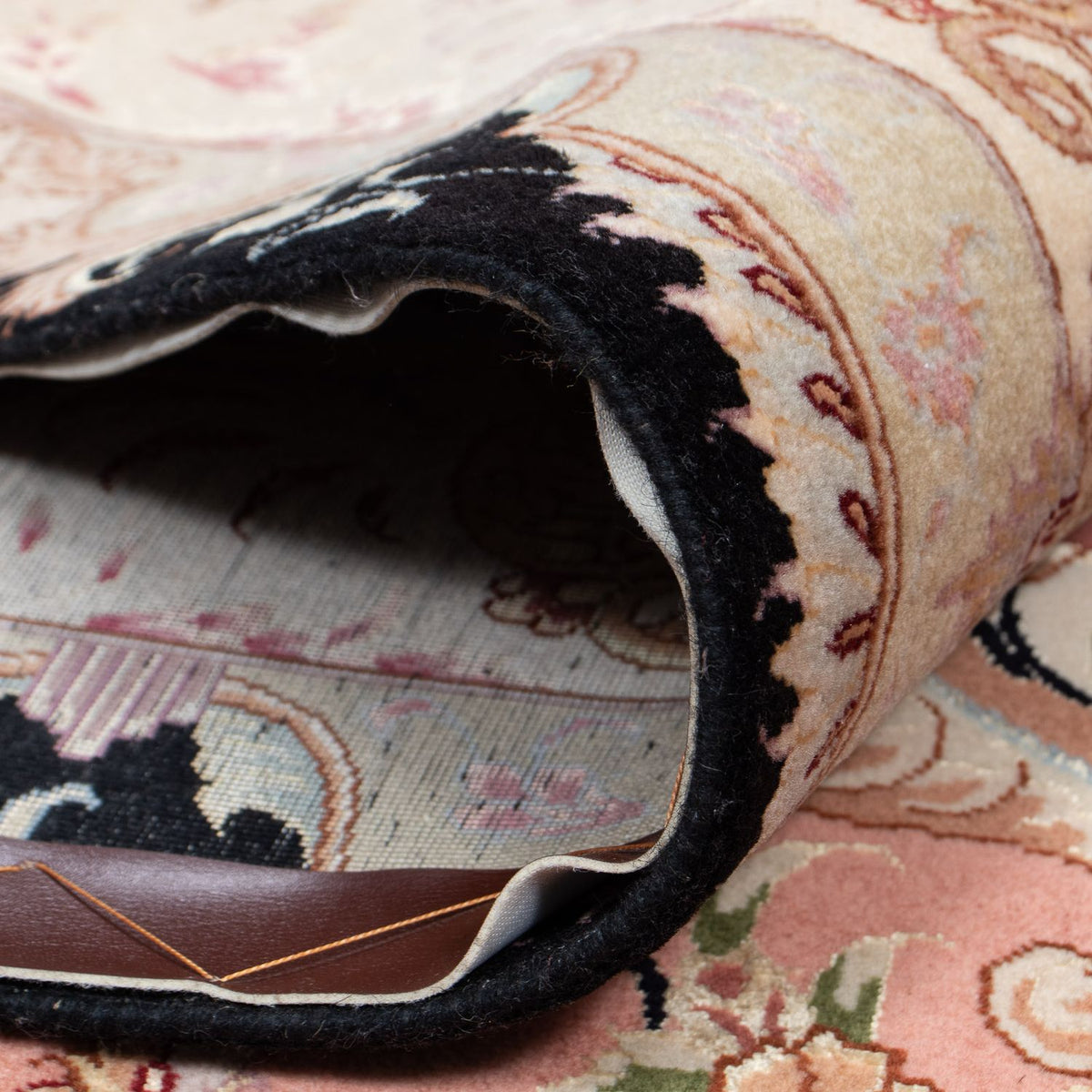 Alfombra Persa - Tabriz - Real - 350 x 250 cm - azul oscuro