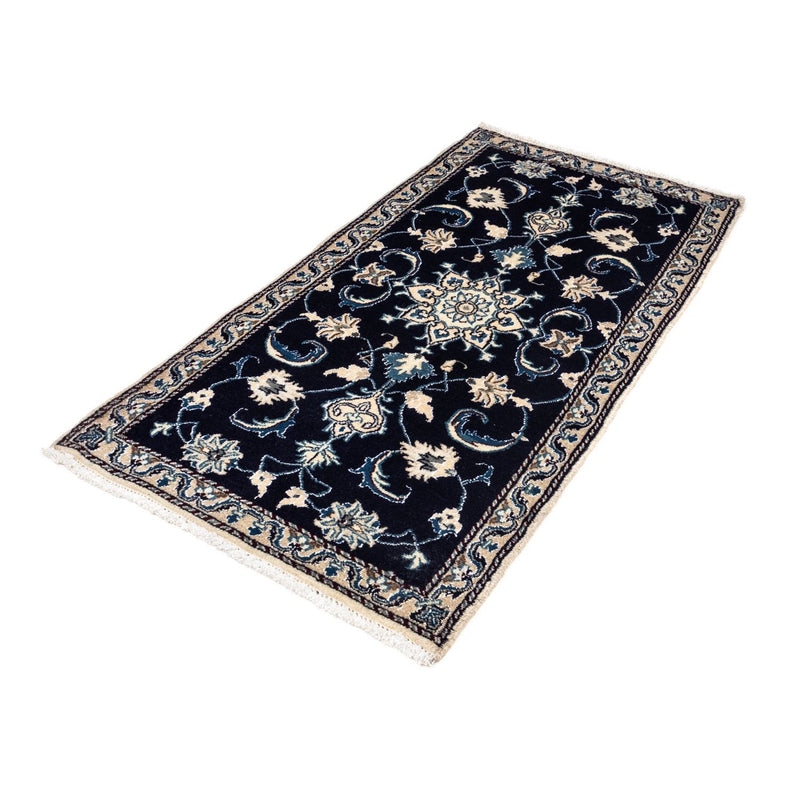 Alfombra persa - Nain - 143 x 70 cm - azul