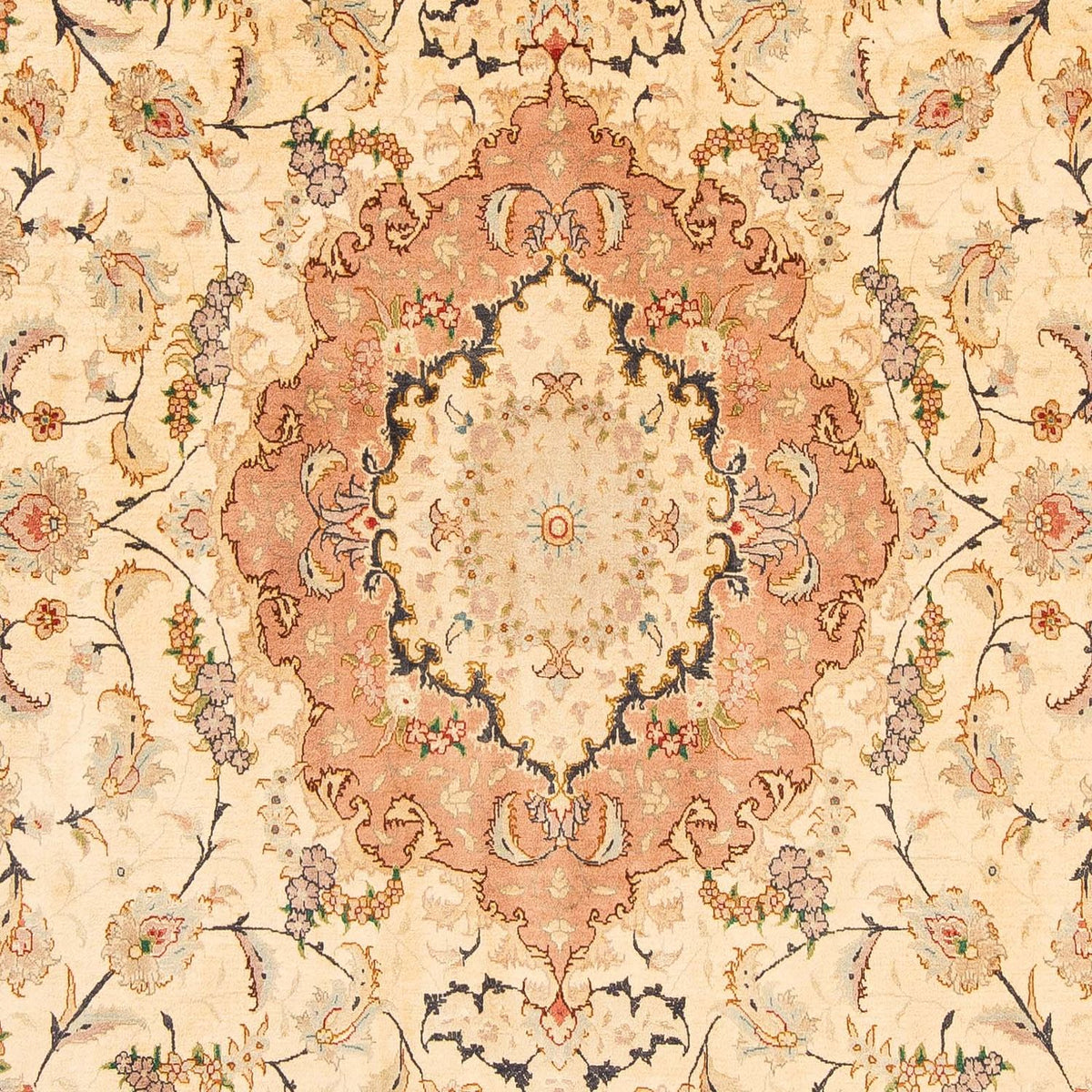 Alfombra Persa - Tabriz - Real - 305 x 201 cm - beige