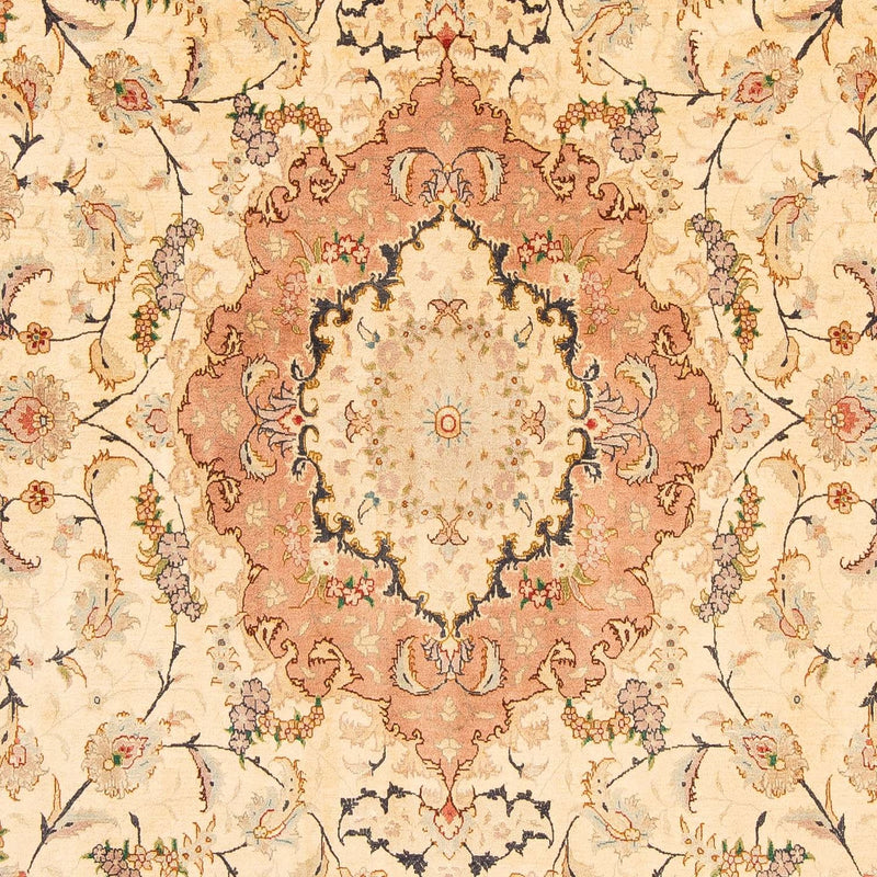 Alfombra Persa - Tabriz - Real - 305 x 201 cm - beige