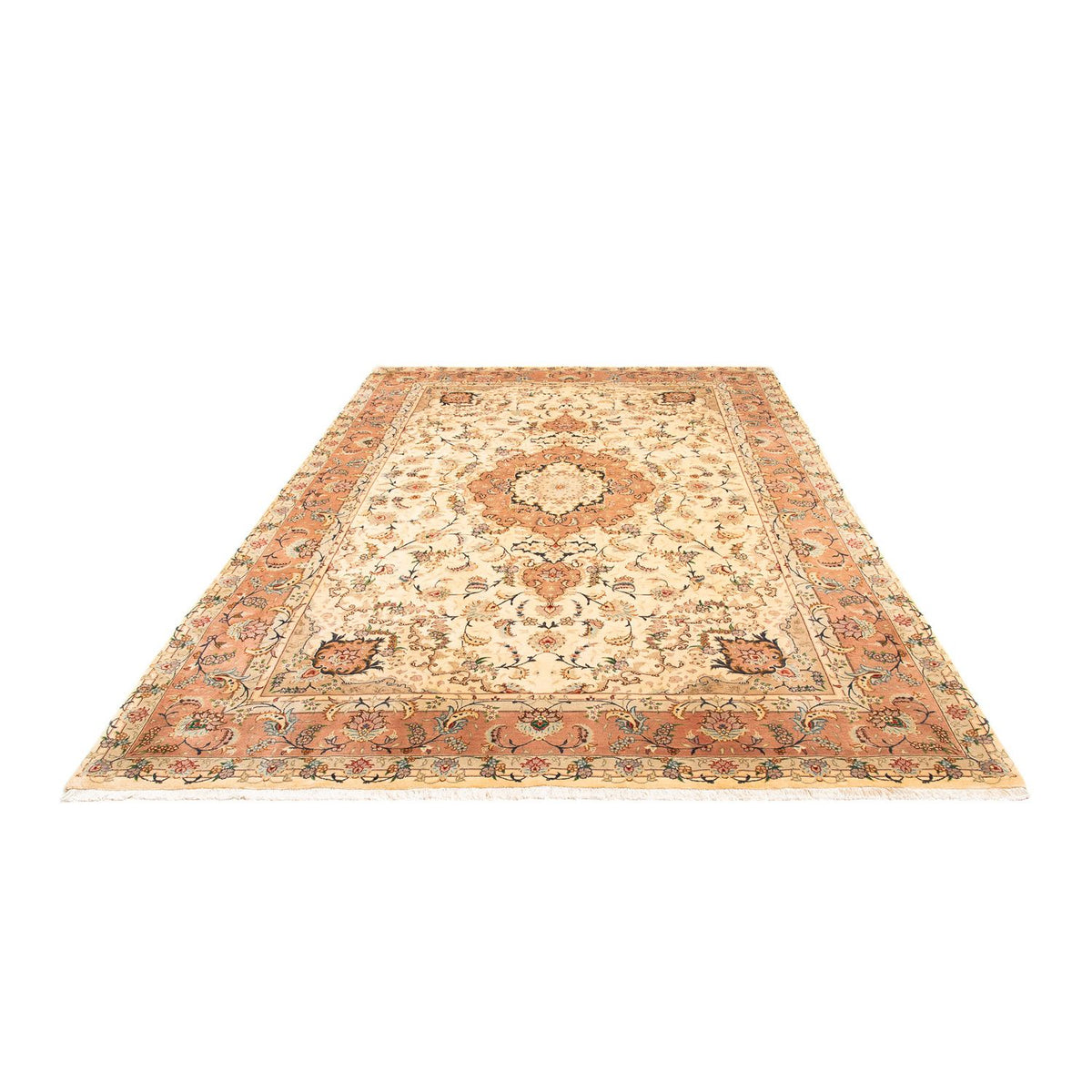 Alfombra Persa - Tabriz - Real - 305 x 201 cm - beige