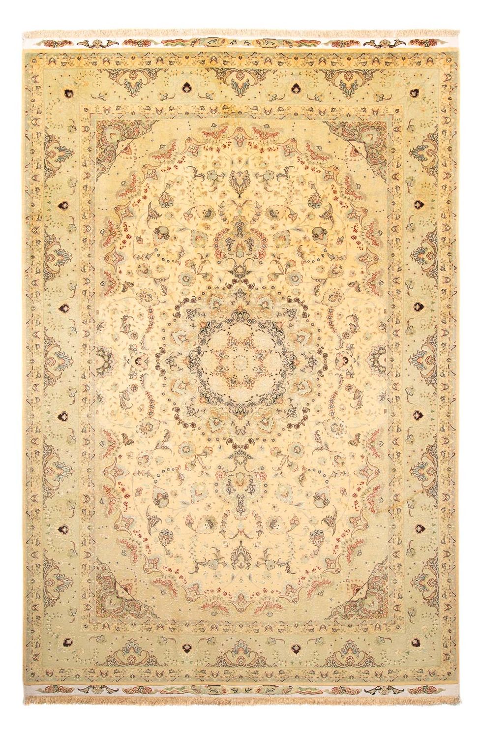 Alfombra Persa - Tabriz - Real - 312 x 200 cm - beige