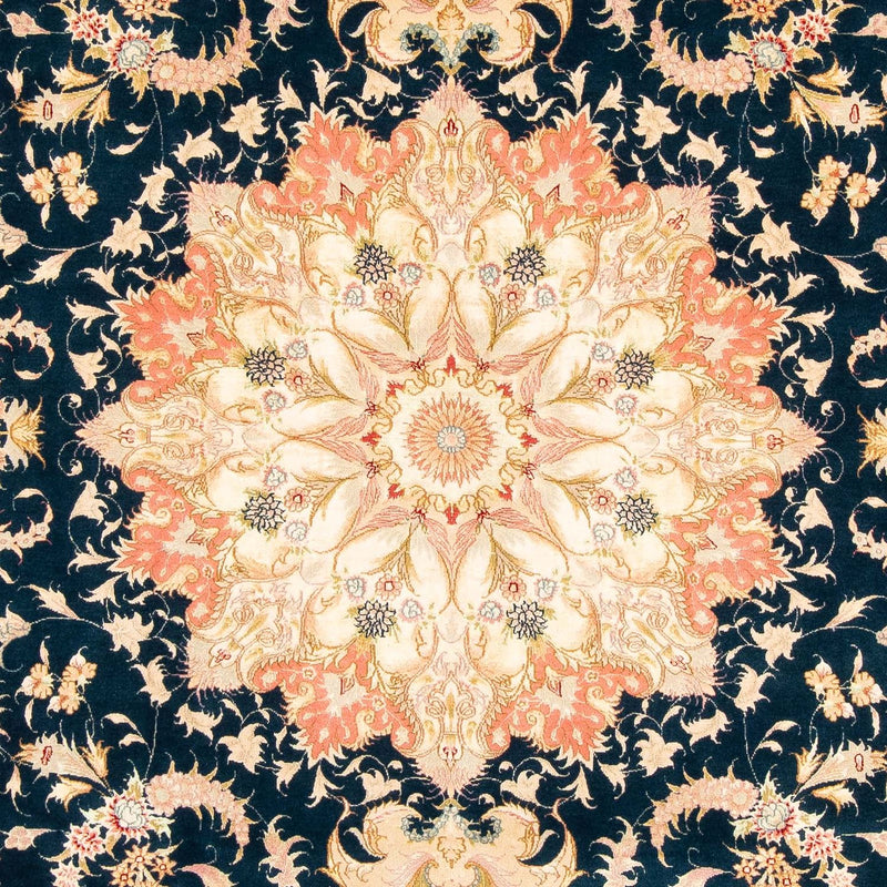 Alfombra Persa - Tabriz - Real - 308 x 200 cm - azul oscuro