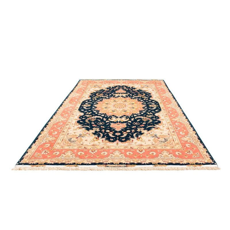 Alfombra Persa - Tabriz - Real - 308 x 200 cm - azul oscuro