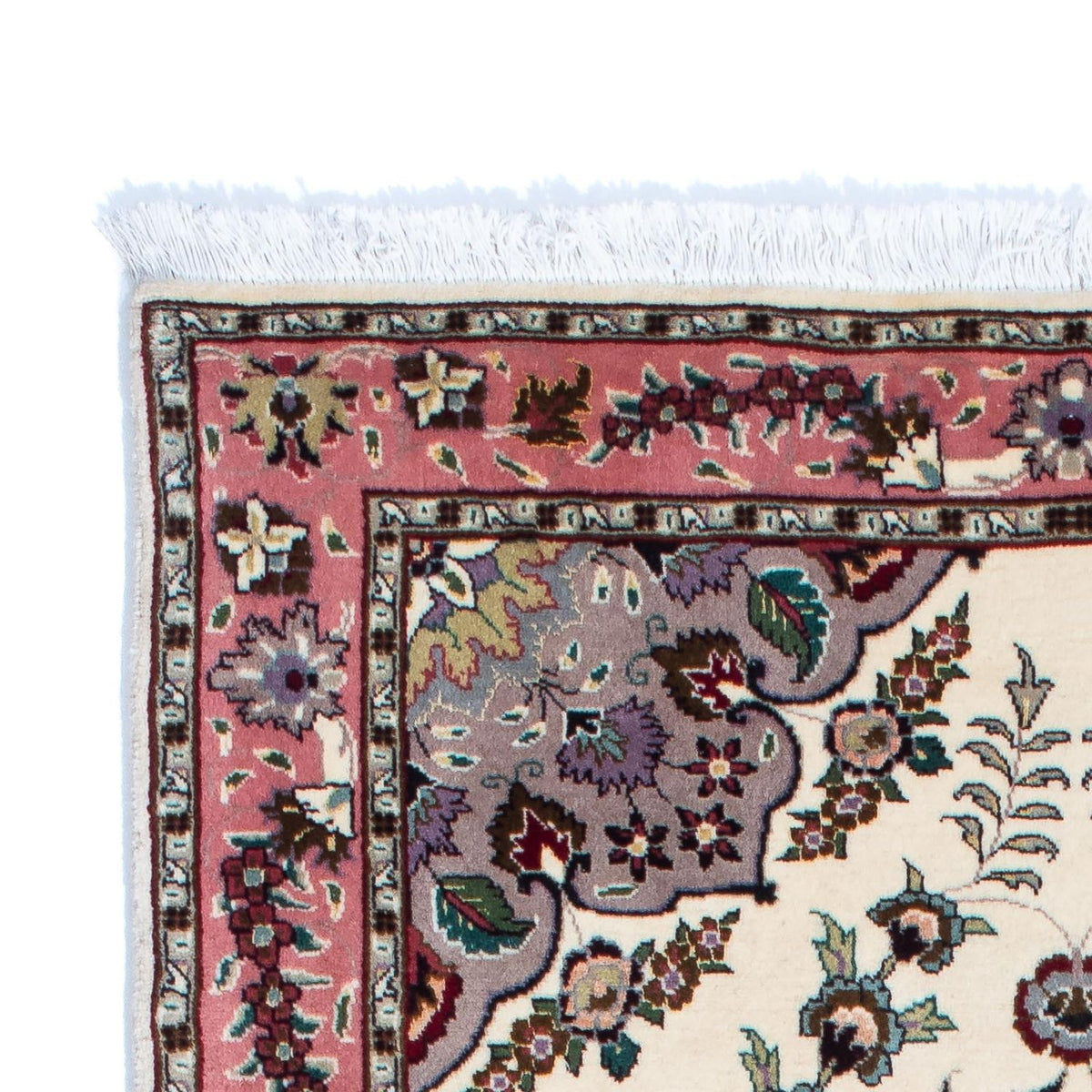 Alfombra de pasillo Alfombra Persa - Tabriz - Real - 202 x 82 cm - beige