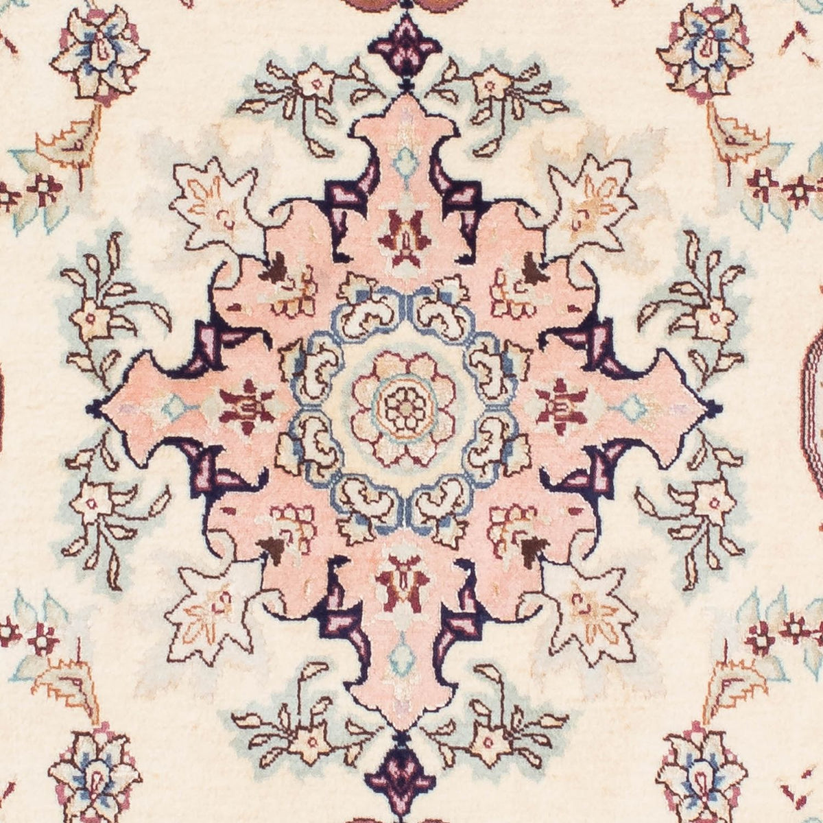 Alfombra de pasillo Alfombra Persa - Tabriz - Real - 212 x 81 cm - beige